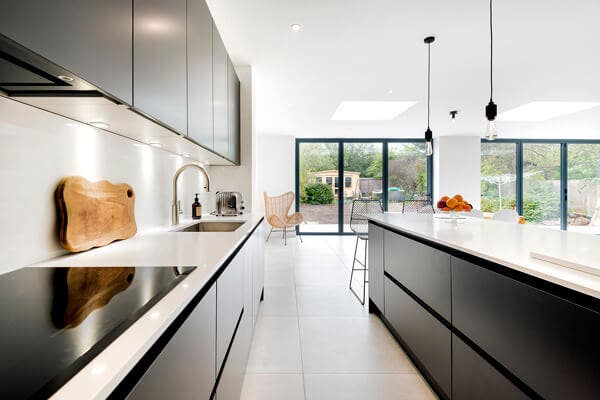 contemporary kitchen space